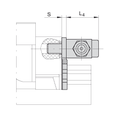INA 端部密封件 ABE.KWE35-OE-NBR, 单唇密封，油润滑，密封唇材料 NBR