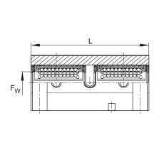 INA 直线球轴承及轴承座单元 KTSS30-PP-AS, 自调心直线球轴承，开式设计，游隙可调节，两侧接触密封