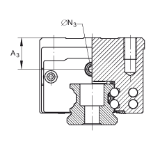 INA 滑块 KWVE15-B-S, 低系列滑块，四排；可提供耐腐蚀设计