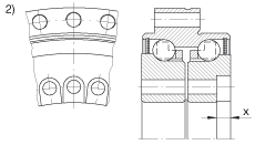 INA 推力角接触球轴承 ZKLDF100, 双向，螺钉安装，两侧带密封盖