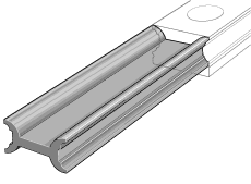 INA 假导轨 MKMD15, 配合微型直线循环球轴承及导轨组件的塑料假导轨