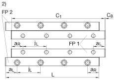 INA 平板保持架 RWS1808-300/x300/x148, 带圆柱滚子平板保持架的微型直线导向装置