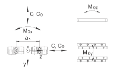 INA 平板保持架 RWS1808-300/x300/x148, 带圆柱滚子平板保持架的微型直线导向装置