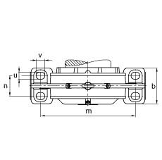 FAG 直立式轴承座 BND2226-Z-Y-AL-S, 非剖分，用于带圆柱孔的调心滚子轴承，迷宫密封，脂润滑